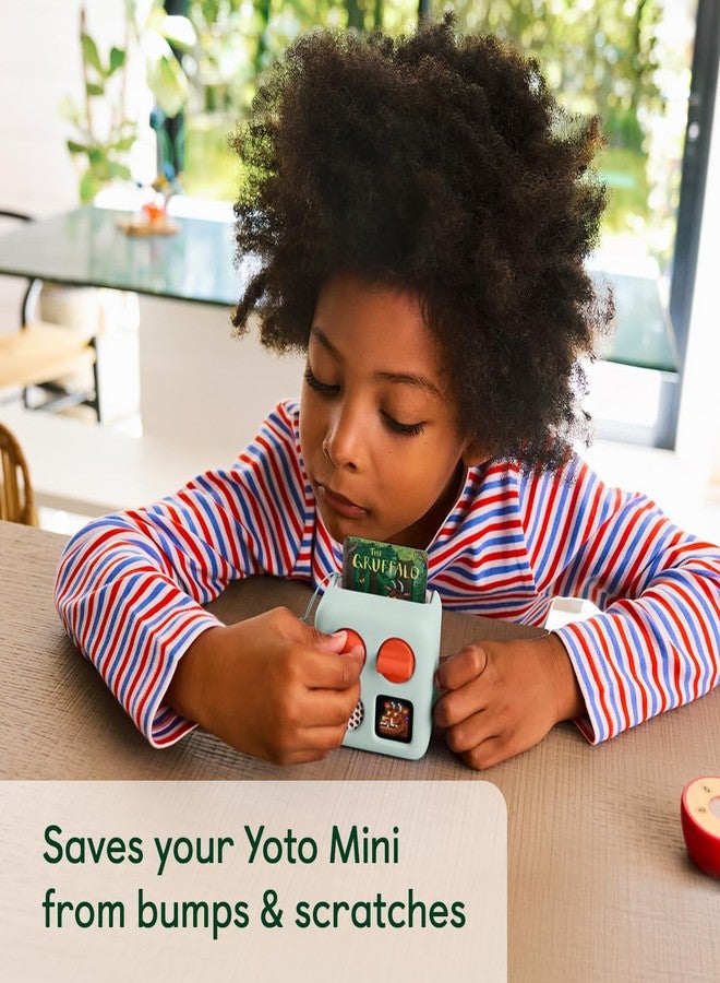 YOTO Mini in (Green) with Matching Wrist Lanyard – Accessory for Kids Mini Audio Player, Anti-Slip Silicone Skin Cover, Fitted Protective Sleeve Case Frog Soup Adventure Jacket - Image 3