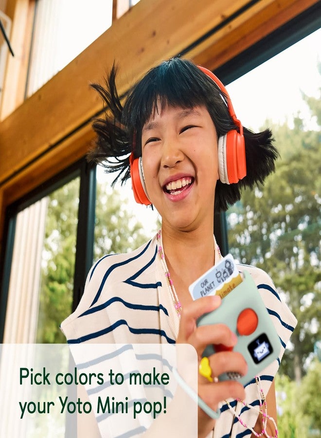 YOTO Mini in (Green) with Matching Wrist Lanyard – Accessory for Kids Mini Audio Player, Anti-Slip Silicone Skin Cover, Fitted Protective Sleeve Case Frog Soup Adventure Jacket - Image 2