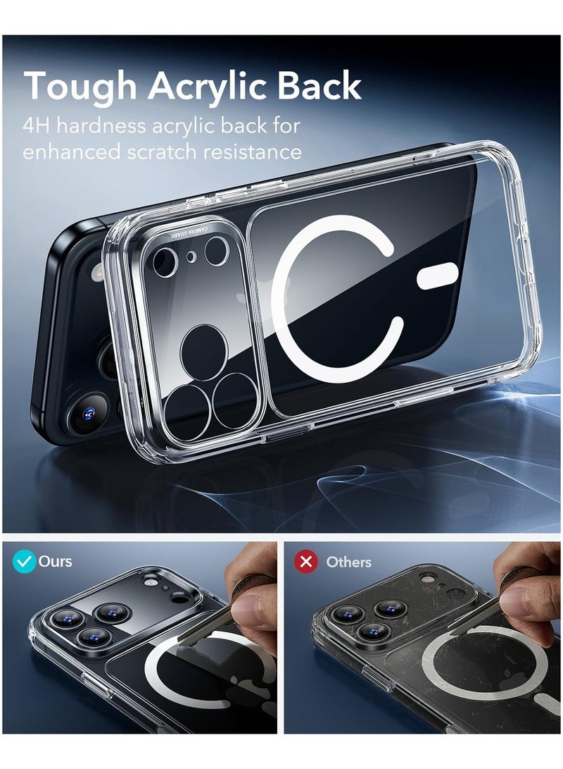 iPhone 17 Pro Case, Camera Control, Compatible with MagSafe, Shockproof Military-Grade Protection, Magnetic Phone Case Cover for iPhone 17 Pro, Classic Hybrid Case, Clear - Image 2