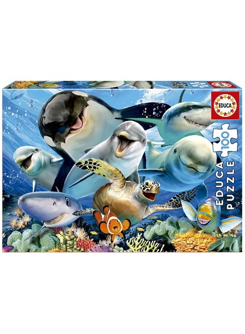 Selfie Underwater Puzzle – 100 Pieces | Fun Jigsaw Puzzle for Kids Age 6+