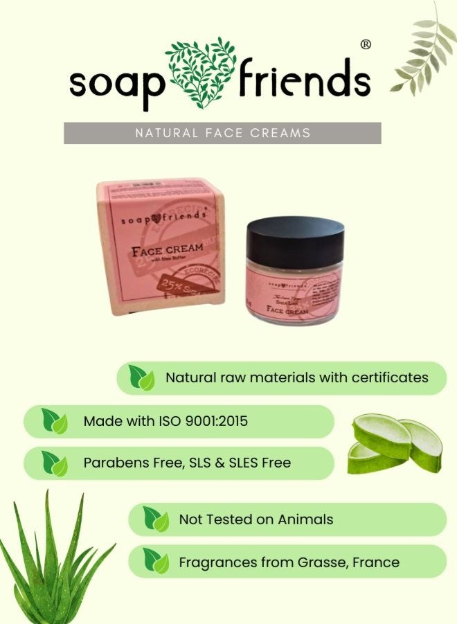 Soap&Friends Natural Nourishing Face Cream with Shea Butter | 50ml - Image 3