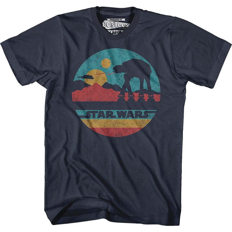 1977 Hollywood Classic Movie Joint Star Wars Heavy 260g American Retro Short-sleeved Mens T-shirt RR - Image 2