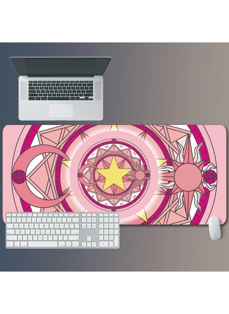 Y&D - Sailor Moon Gift For Girls Gaming Mouse Pad Extended Large Mat Desk Pad Stitched Edges Mousepad Long Mouse Pad And Non-Slip Rubber Base Mice Pad 800X300X5mm - Image 1