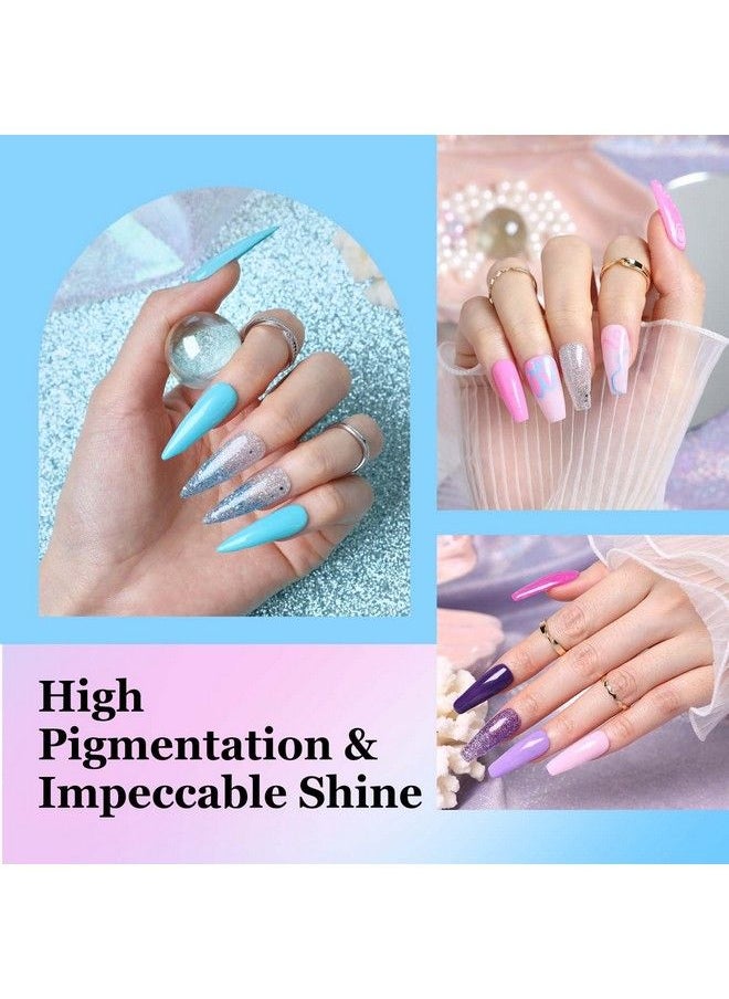 modelones - 20 Colors Dip Powder Nail Kit Starterocean Nude Style Nail Dip Kit Color For Diy Manicure Acrylic Dipping Powder Kit System With Essential Liquid Base&Top Coat Activator Brush Saver For Gift - Image 1