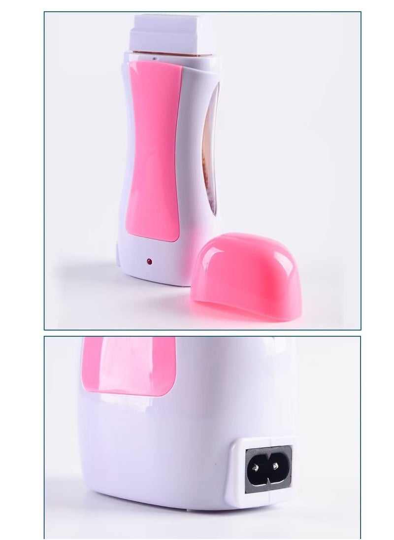 Laseta - Hair removal kit,Roll On Waxing Kit, Wax Heater Salon Hair Removal Machine Set Wax Heater Warmer + Wax Cartridge + Depilatory Paper Epilator for Arm Leg Armpit Face Beard Bikini - Image 1