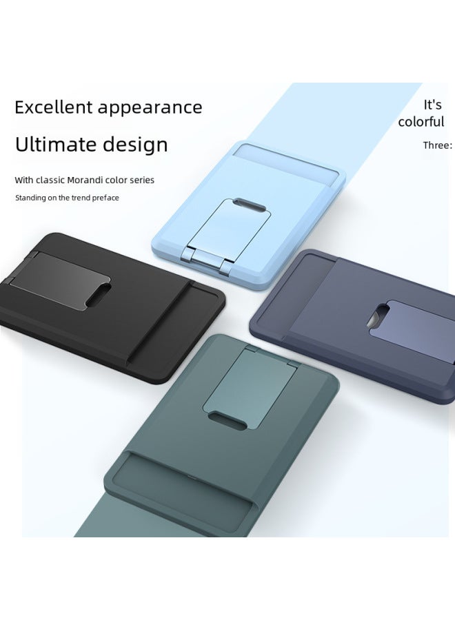 For Apple 12 Card Pack IPhone13 Full Size Magsafe Bracket Original Strong Magnetic Silicone Card Holder-Specifications:Midnight Blue (Viscose) - Image 5