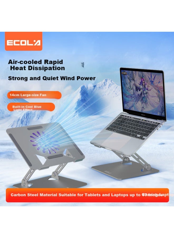 Ecola A39sv-cp Silver Laptop Stand Cooling Fan Adjustable Height Vertical Cooling Rack - Image 2