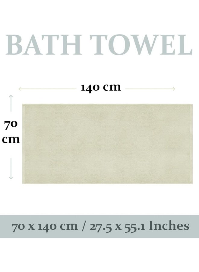 Topify Premium Bath Towels Set Pack of 2  Soft Cotton Bath Towels 70x140 cm, 600 GSM  Soft Feel, , Highly Absorbent Durable Towels, Perfect for Daily Use  Lightweight Spa Towel (S)  - Image 3