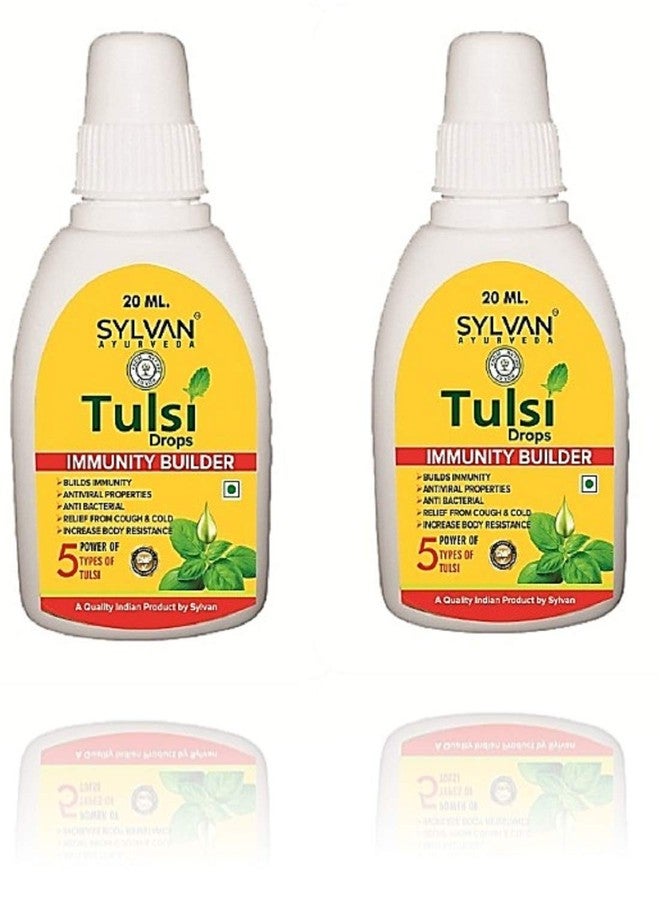 SYLVAN TULSI DROPS -20 ml X 2 Pcs.I Pack Of Two I Prepared with 5 types of Rare Basils, Immunity Booster, Anti Viral & Anti Bacterial - Image 1