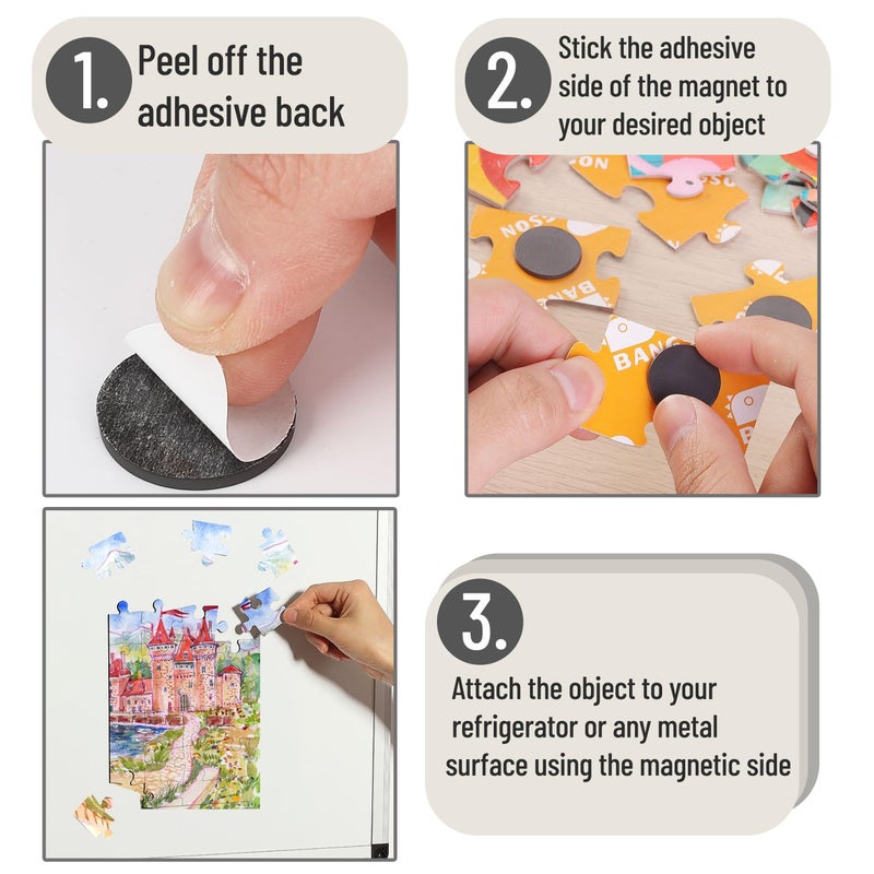 Mr. Pen- Self Adhesive Magnet Dots, 120 Pcs, Magnets for Crafts With Adhesive Backing, Magnetic Tape, Circle Magnets, Stickers for Crafts - Image 4