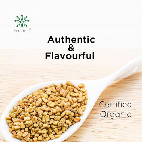 Pure Tree Certified Organic Methi Dana | 250 g | Organic Fenugreek Seeds | Methi Seeds Whole Spices | Menthulu Seeds | Vendayam | Rich in Aroma and Flavour - Image 4
