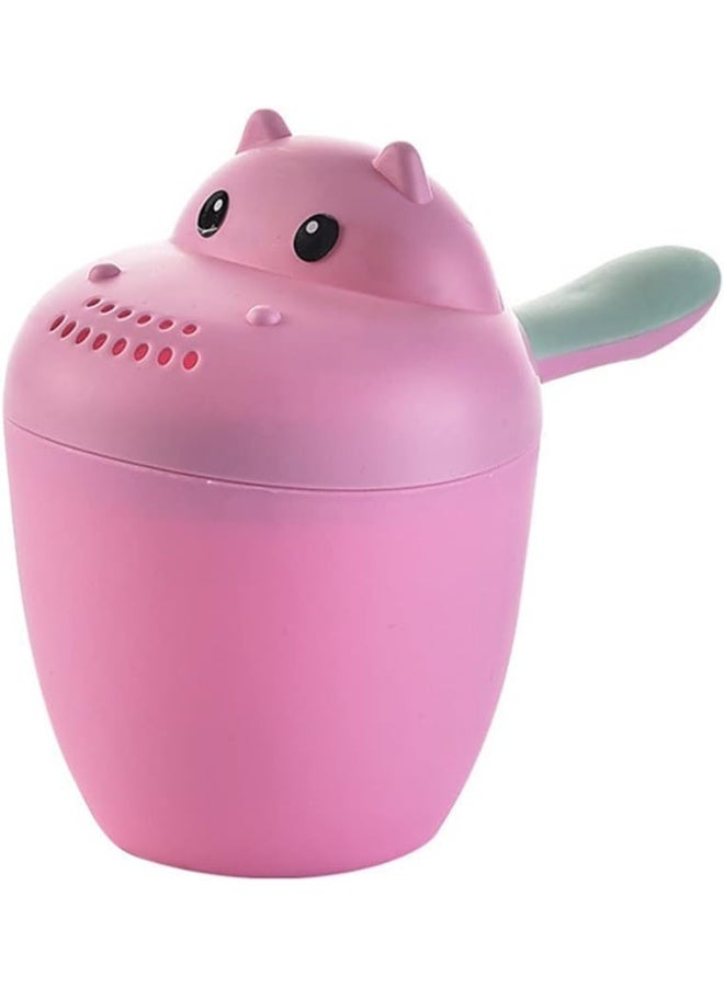 Meetion Baby Bath Rinse Cup Protecting Infant Eyes, Cute Hippo Shape Baby Rinse Cup, Bath Cup, Wash Hair Cup Child Shower Baby Shower Water Scoop, One Size Fits All - Image 1
