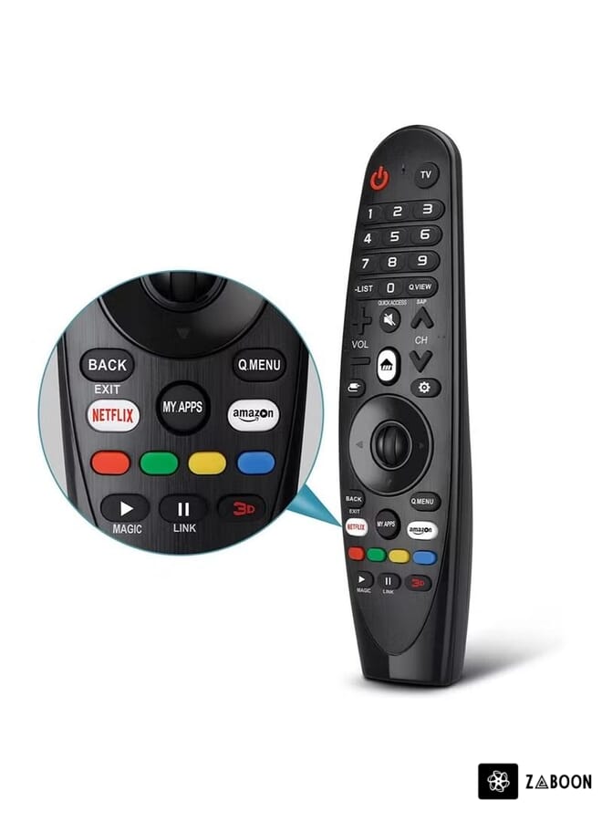 Zaboon Universal Remote Control for LG Smart TV Magic Remote Replacement, with Buttons for Netflix Prime Video