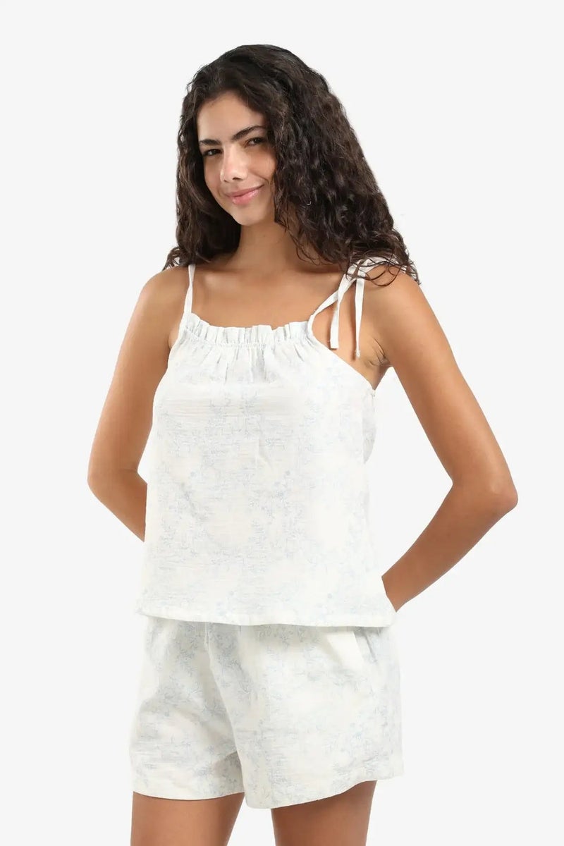 Carina Cotton Cami & Shorts Pyjama Set - Image 3