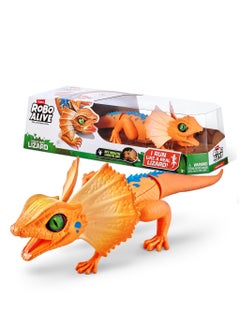 ROBO ALIVE ZURU ROBO ALIVE Robotic Pet Frilled Neck LIZARD for Ages 3+ (Orange)  - Image 1