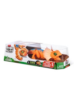 ROBO ALIVE ZURU ROBO ALIVE Robotic Pet Frilled Neck LIZARD for Ages 3+ (Orange)  - Image 4