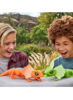 ROBO ALIVE ZURU ROBO ALIVE Robotic Pet Frilled Neck LIZARD for Ages 3+ (Orange)  - Image 5