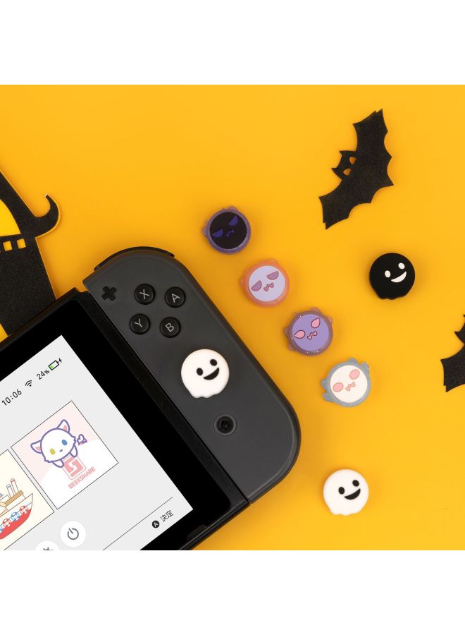 Loquat Nintendo Switch Ghost Rocker Set NS Lite Silicone Rocker Cap  Joycon Case-Product Color:Sweetheart Skeleton  - Image 5