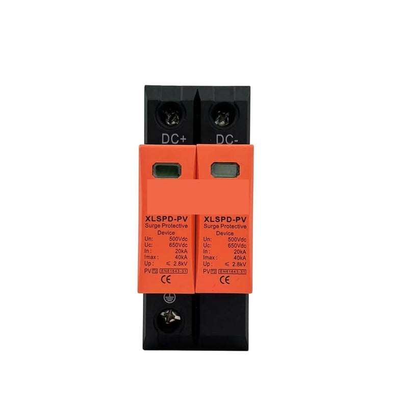 2P 500V DC Surge Protector SPD 20 40kA Solar PV Surge Suppressor Circuit Breaker - Image 4