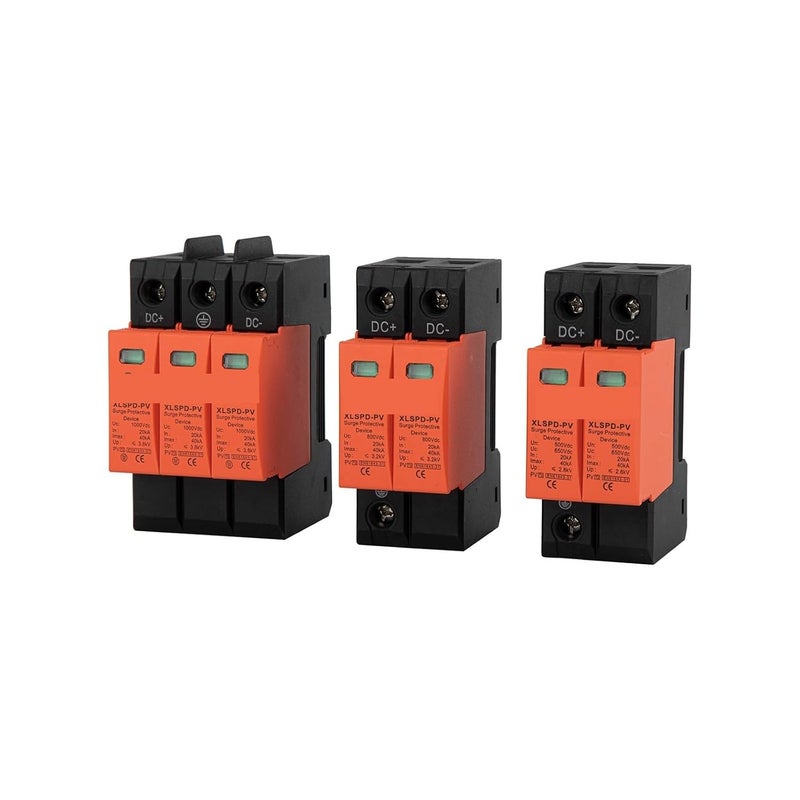 2P 500V DC Surge Protector SPD 20 40kA Solar PV Surge Suppressor Circuit Breaker - Image 1