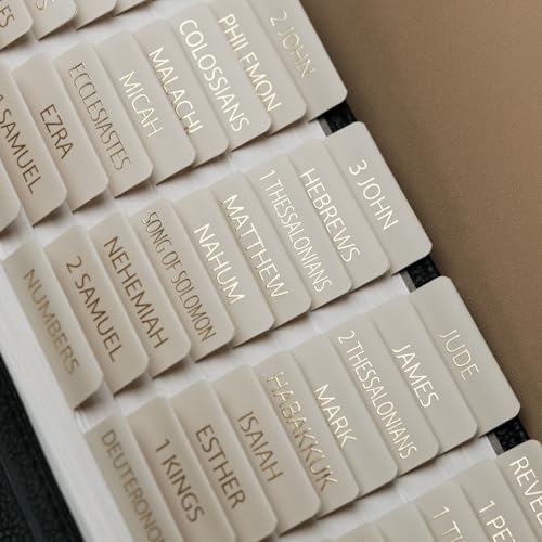 UPAFEXXI-Laminated Bible Tabs with Book Summaries(Gold Foil Embossed Lettering), Bible Tabs for Women and Men, Reposition Large Print Stickers, Easy to Read, 80Chapters Labels for Easy Navigation - Image 4