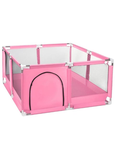 Baby Playpen  for Babies and Toddlers Baby Fence Baby Play Yards for Indoor & Outdoor 127*127*66 (Pink ) CODE / 158
