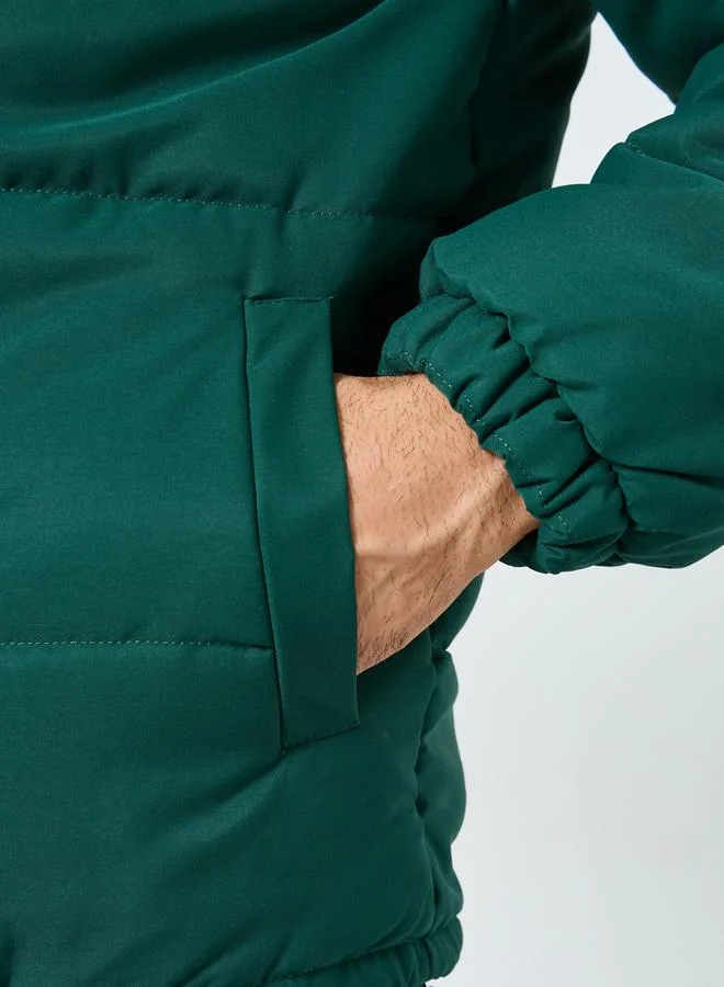 ستايلي جاكيت بافر بقصة مريحة