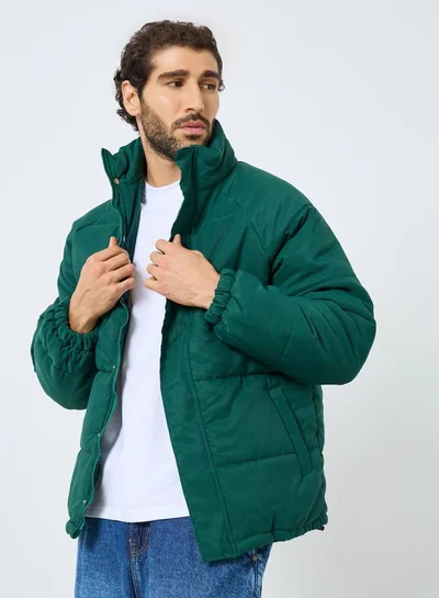 ستايلي جاكيت بافر بقصة مريحة