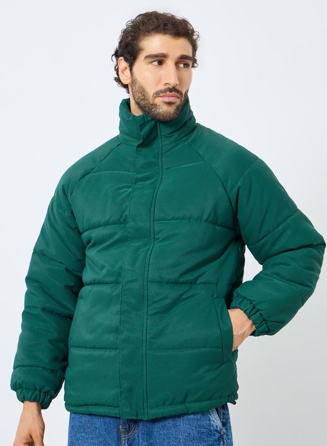 ستايلي جاكيت بافر بقصة مريحة - Image 3