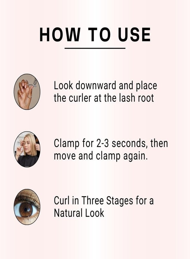 FOLELLO Eyelash Curler with Comfort Grip – Rose Gold, Lash Curler for Women, Salon Accessories, Long Lasting Natural Eyelash Curler for Dramatic, Swooping Curls - Image 3