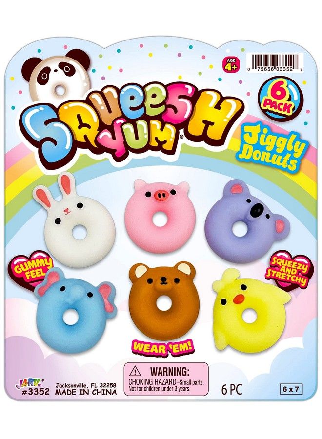 Ja-Ru Mini Mochi Squishy Animals (1 Pack) Cute Jiggly Donut Squishies For Kids & Adults Boys & Girls. Stress Relief Fidget Gummy Toys. Bulk Party Favors Birthday Goodie Bags Class Prizes. 33521 - Image 1