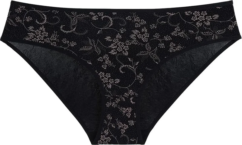 دونيلا 10-Piece Colorful Patterned Women's High Waist Panties - 311250