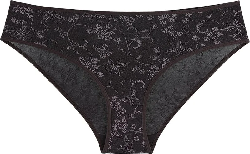 دونيلا 10-Piece Colorful Patterned Women's High Waist Panties - 311250
