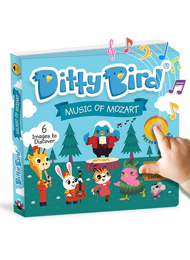 DITTY BIRD Musical Books for Toddlers | Fun Classical Music & Nursery Rhyme Book | Mozart Musical Book | Children's Interactive Toddler Books for 1 Year Old to 3 Year Olds | Sturdy Baby Sound Books - Image 1
