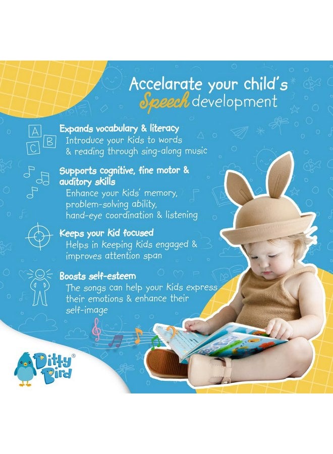 DITTY BIRD Musical Books for Toddlers | Fun Classical Music & Nursery Rhyme Book | Mozart Musical Book | Children's Interactive Toddler Books for 1 Year Old to 3 Year Olds | Sturdy Baby Sound Books - Image 4