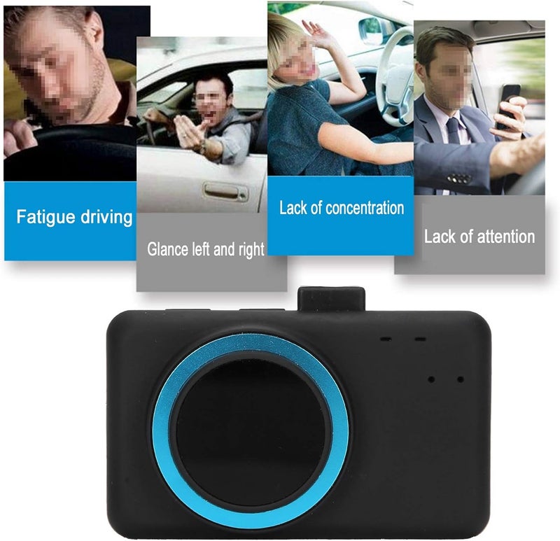 klarako Driver Fatigue Alarm, 60° Wide Angle Security Anti-Sleep Alarm Monitor, USB Driver Alertness System with Suction Cup Buckle, 45-65cm Detection Distance, for Drivers Security Guards, Safe Driving - Image 2