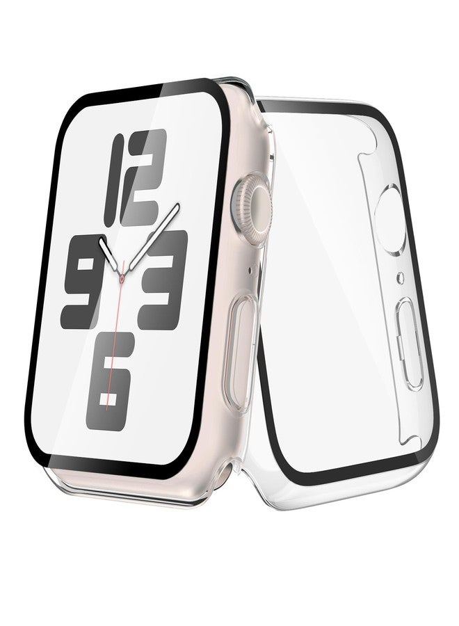 JULK [2-Pack] Julk 44mm Case for Apple Watch New SE 3 (2025) / Series 6 / Series 5 / Series 4 / SE Screen Protector, Overall Protective Hard PC HD Ultra-Thin Cover for iWatch, 2 Transparent - Image 1