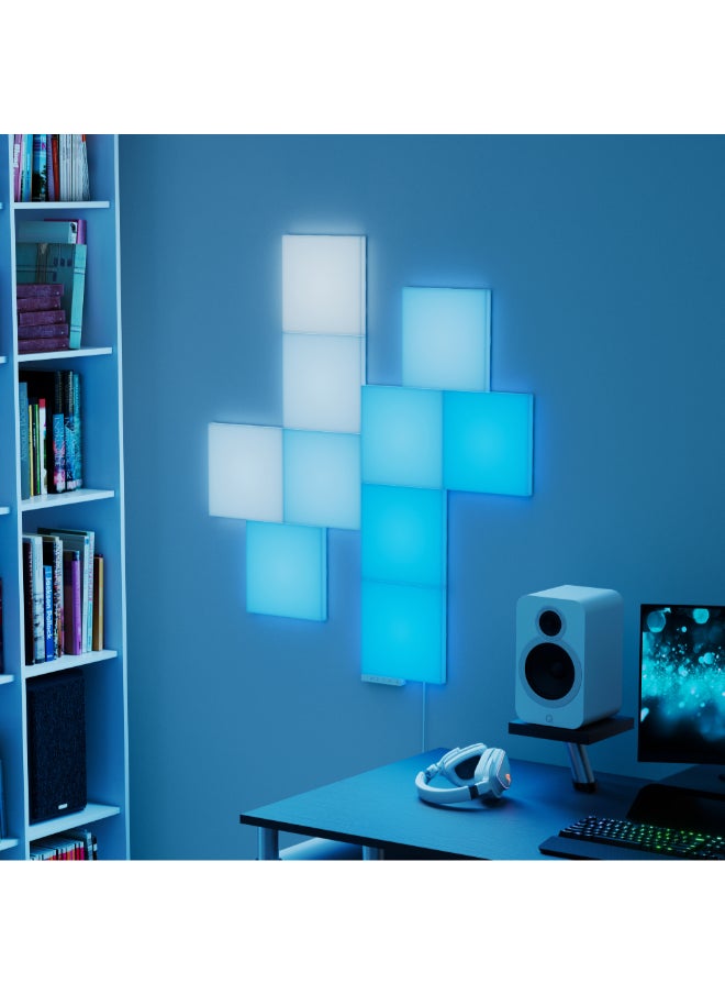Nanoleaf - Blocks Squares Add-on Kit | Smart WiFi LED Panel System, 16M+ Colors, Low Energy, for Gamers, Vloggers, Influencers, Entertainment, Gaming Living Room - 2 Pack - Image 1