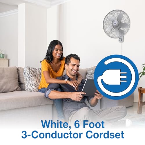 Air King 9018 Commercial Grade Oscillating Wall Mount Fan, 18-Inch , White - Image 5