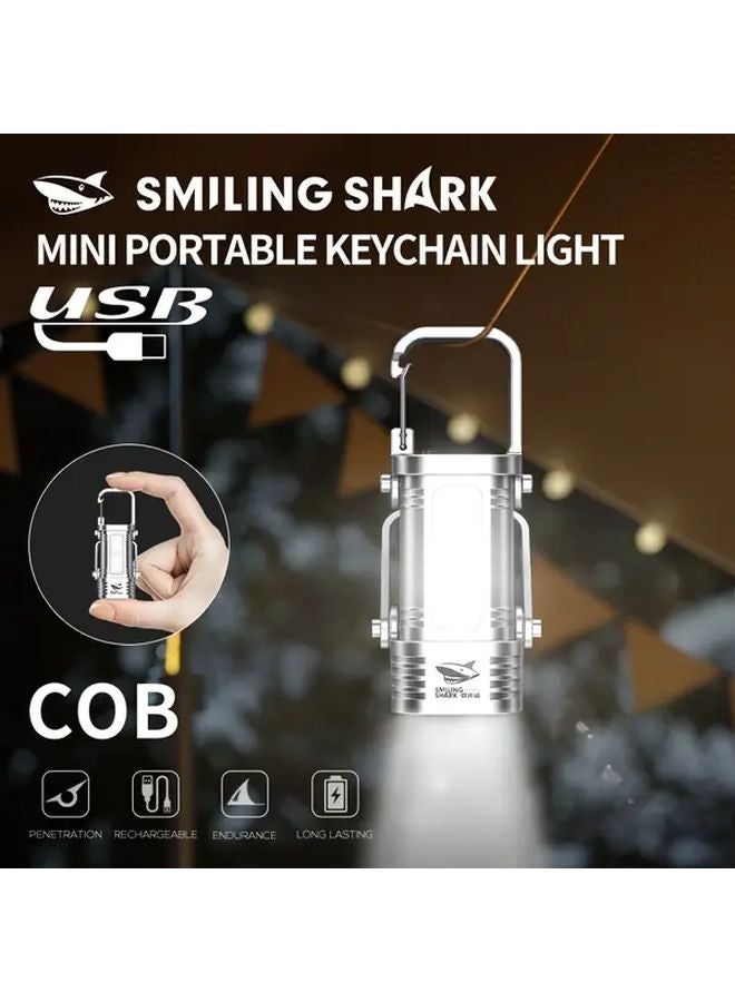 TIP 138K Mini Super Bright LED Rechargeable Flashlight 7 Modes Torch With COB Floodlight Hanging Hook For Outdoor Camping Emergency - Image 2