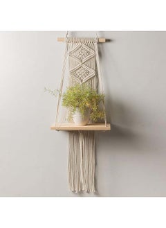 Macrame Indoor Wall Hanging Shelf Hand Woven Bohemian Décor 30 x 12 x 83 - pzsku/ZC4FF580CF5F4934374FEZ/45/_/1716807387/b5112b26-ebc1-456e-9312-545bf9424a71