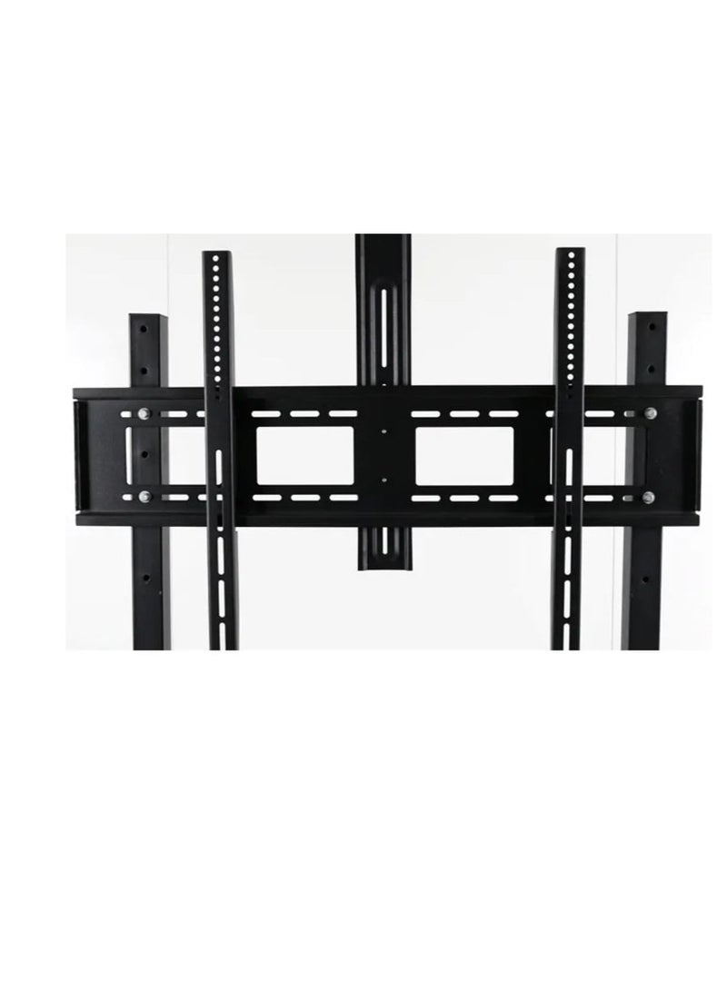 حامل تلفزيون متحرك / عربة شاشة متحركة مقاس 60-100 بوصة بعجلات لشاشات 100/85/75 بوصة / الشاشات المسطحة والمنحنية، قدرة تحميل ثقيلة حتى 150 كجم، ارتفاع قابل للتعديل، VESA 600x1000، 4K LED - Image 3