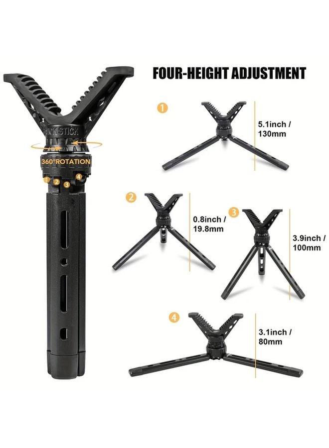 Lightweight Aluminum Tripod HTPT006 Rotating V Head For Hunting Cameras - Image 5