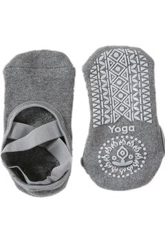 Generic Yoga Socks for Women Non-Slip Grips Straps, Ideal for Pilates Pure Barre Ballet Dance Barefoot Workout  - Image 5