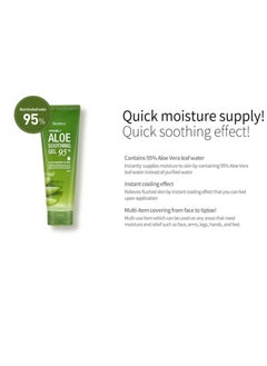 DEOPROCE Deoproce Cooling Aloe Soothing Gel 250g | Korean Skin Care Hydrating Gel for Face & Body  - Image 2