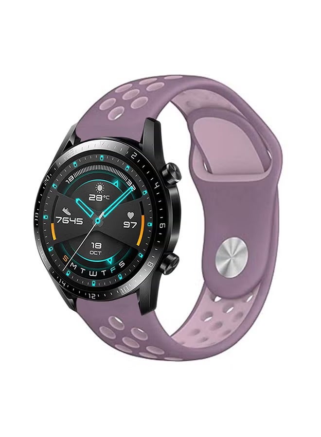 PROMASS Stylish Replacement Band For Huawei Watch GT/GT 2 46mm Violet Plum Fog