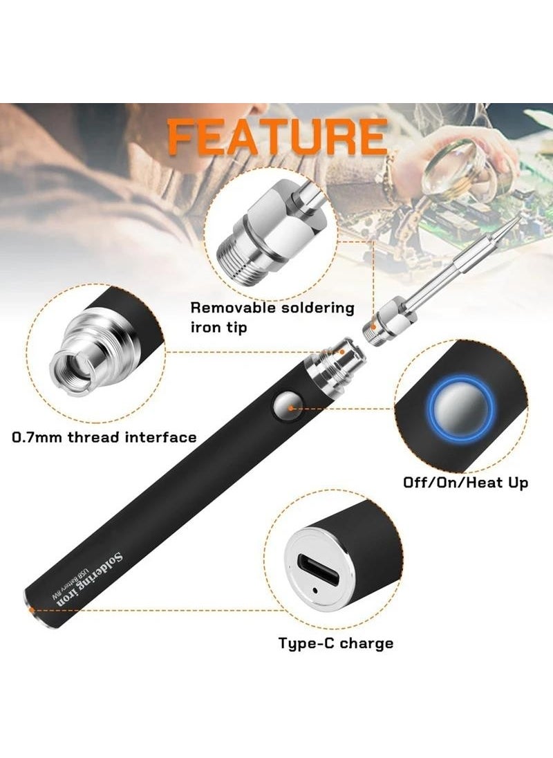 Valkyrie Rechargeable Wireless Soldering Machine - Heating Up in 5 Seconds - 30 Minutes of Use - USB Type-C Charging - 3 Different Heat Modes - 450 Degrees  - Image 2