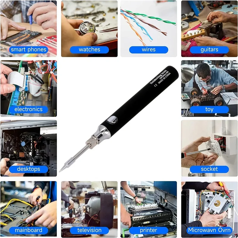 Valkyrie Rechargeable Wireless Soldering Machine - Heating Up in 5 Seconds - 30 Minutes of Use - USB Type-C Charging - 3 Different Heat Modes - 450 Degrees