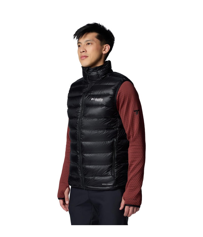 Columbia Men's Arctic Crest Down Vest, Black, Large - Image 2