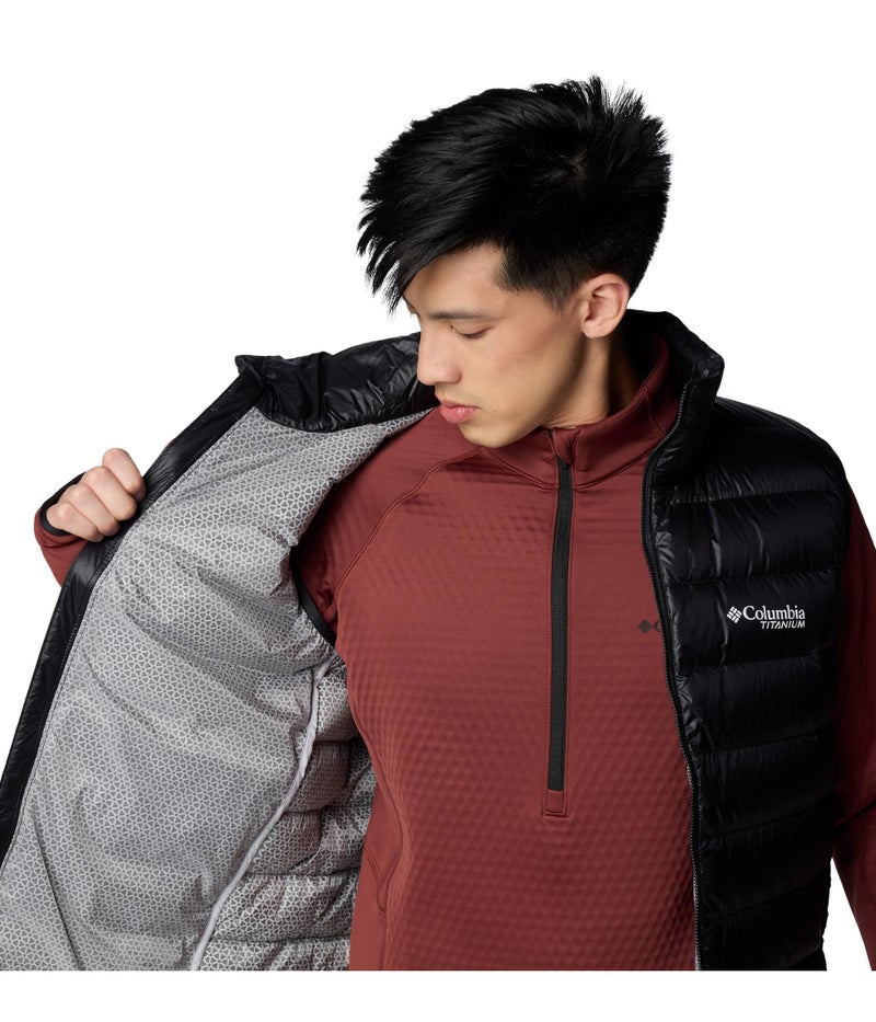 Columbia Men's Arctic Crest Down Vest, Black, Large - Image 5
